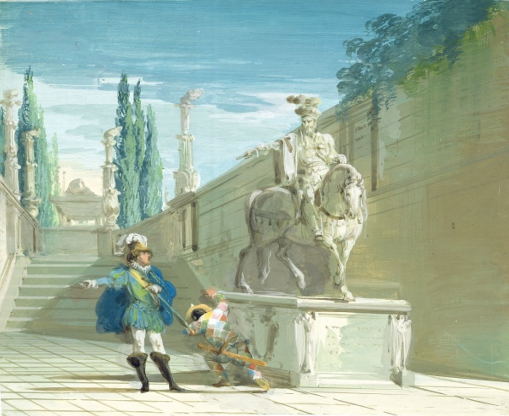 Detail of Don Juan, The Challenge by Giuseppe Bernardino Bison