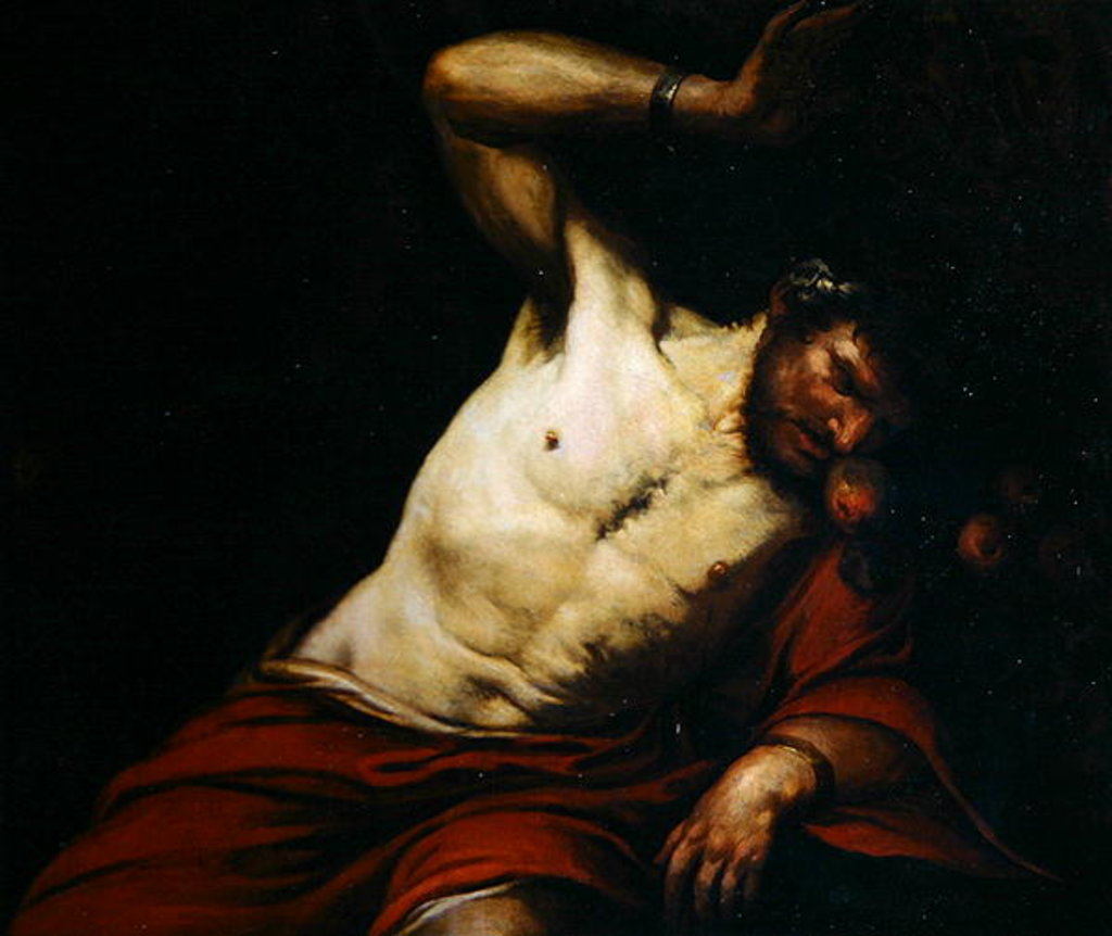 Detail of The torture of Tantalus, 1650-76 by Giambattista Langetti