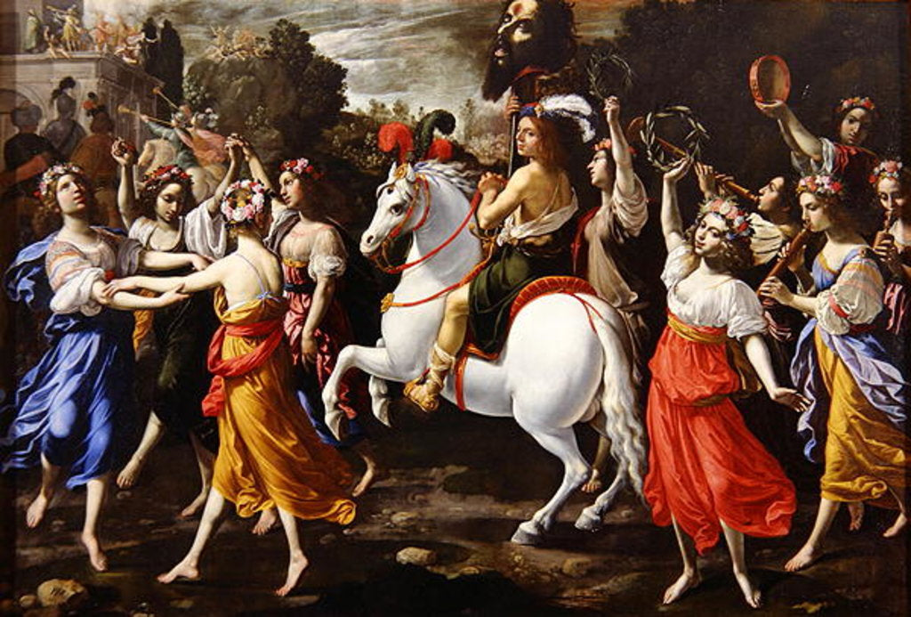 Detail of The Triumph of David by Rutilio Manetti