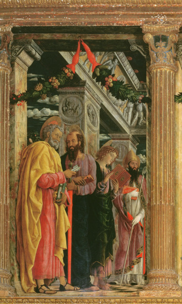 Detail of Detail of San Zeno Altarpiece, 1456-60 by Andrea Mantegna