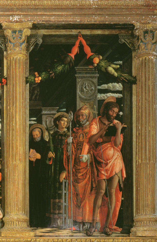 Detail of Detail of San Zeno Altarpiece, 1456-60 by Andrea Mantegna