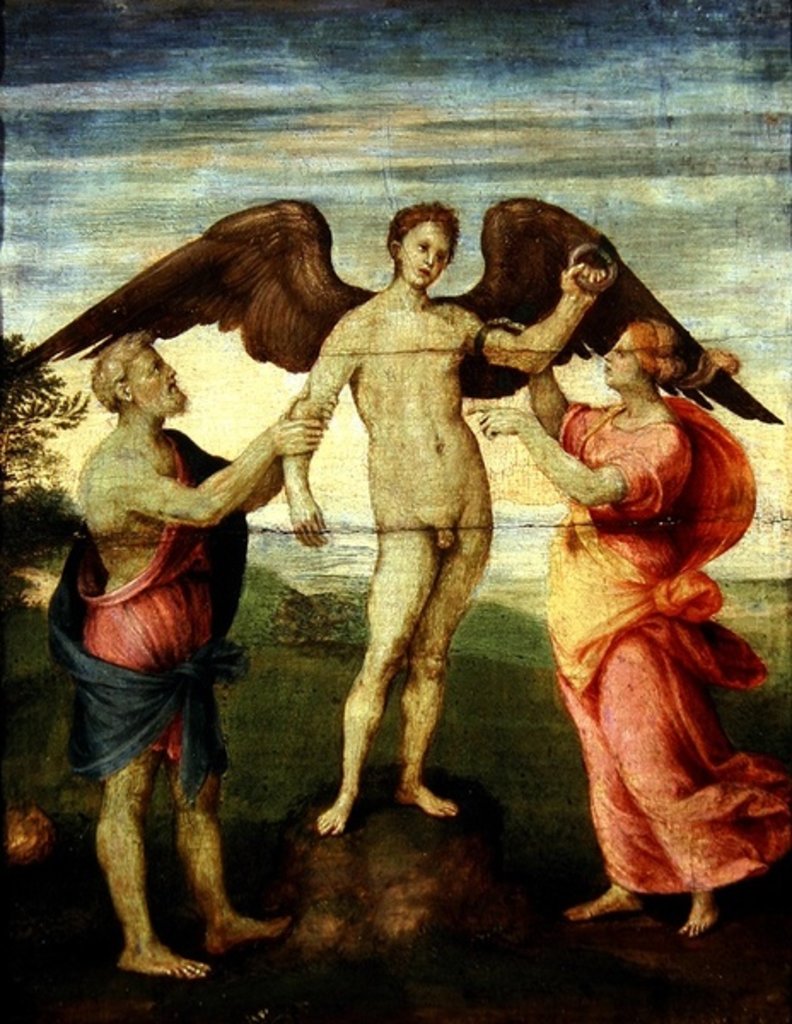 Detail of Icarus by Andrea del Sarto