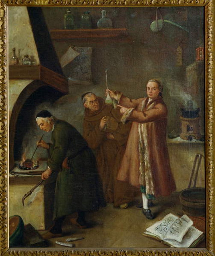 Detail of The Alchemists, c.1757 by Pietro Longhi