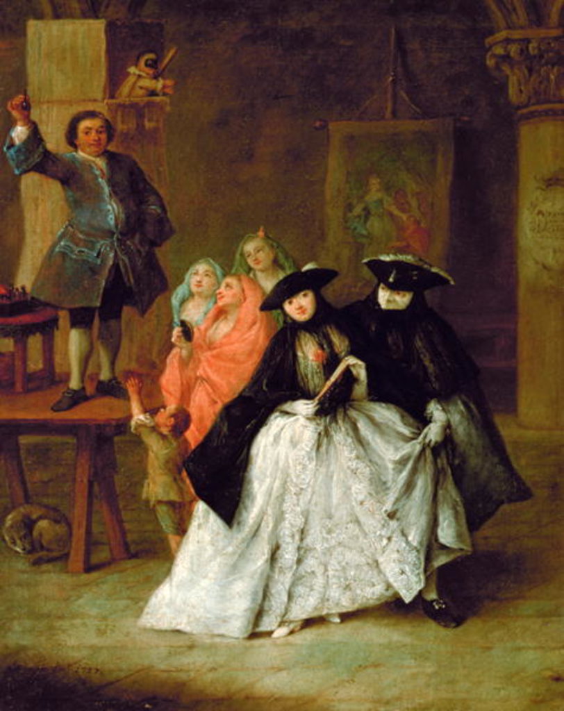 Detail of The Charlatan, 1757 by Pietro Longhi