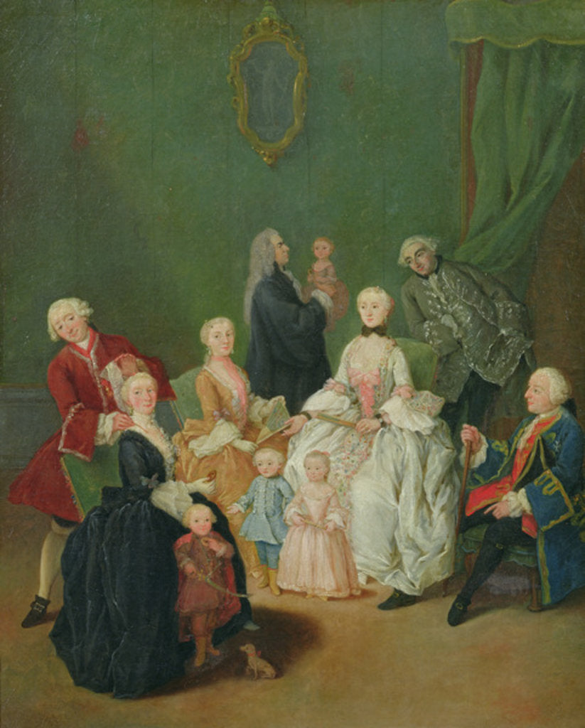 Detail of A Patrician Family, c.1752 by Pietro Longhi