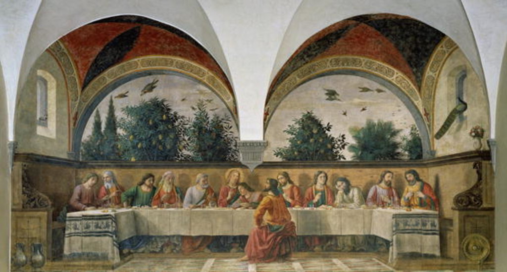 Detail of The Last Supper, 1480 by Domenico Ghirlandaio