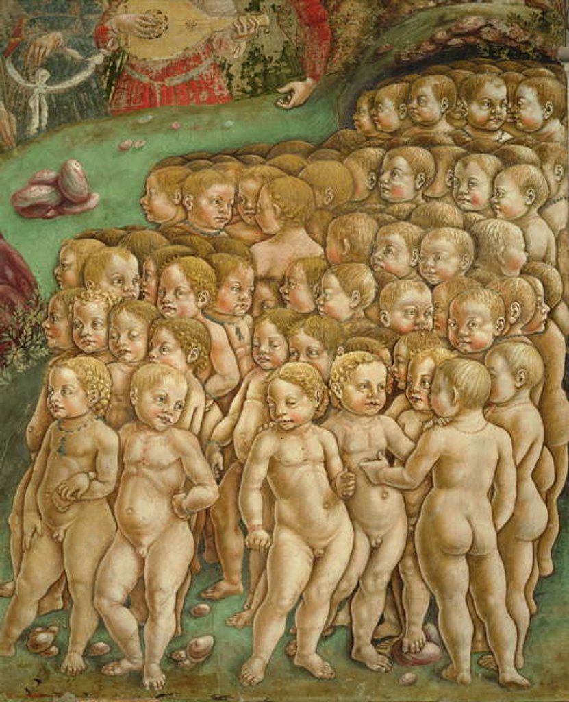 Detail of Allegory of May: Triumph of Apollo, 1469 - 1470, 15th Century, fresco by Francesco del Cossa