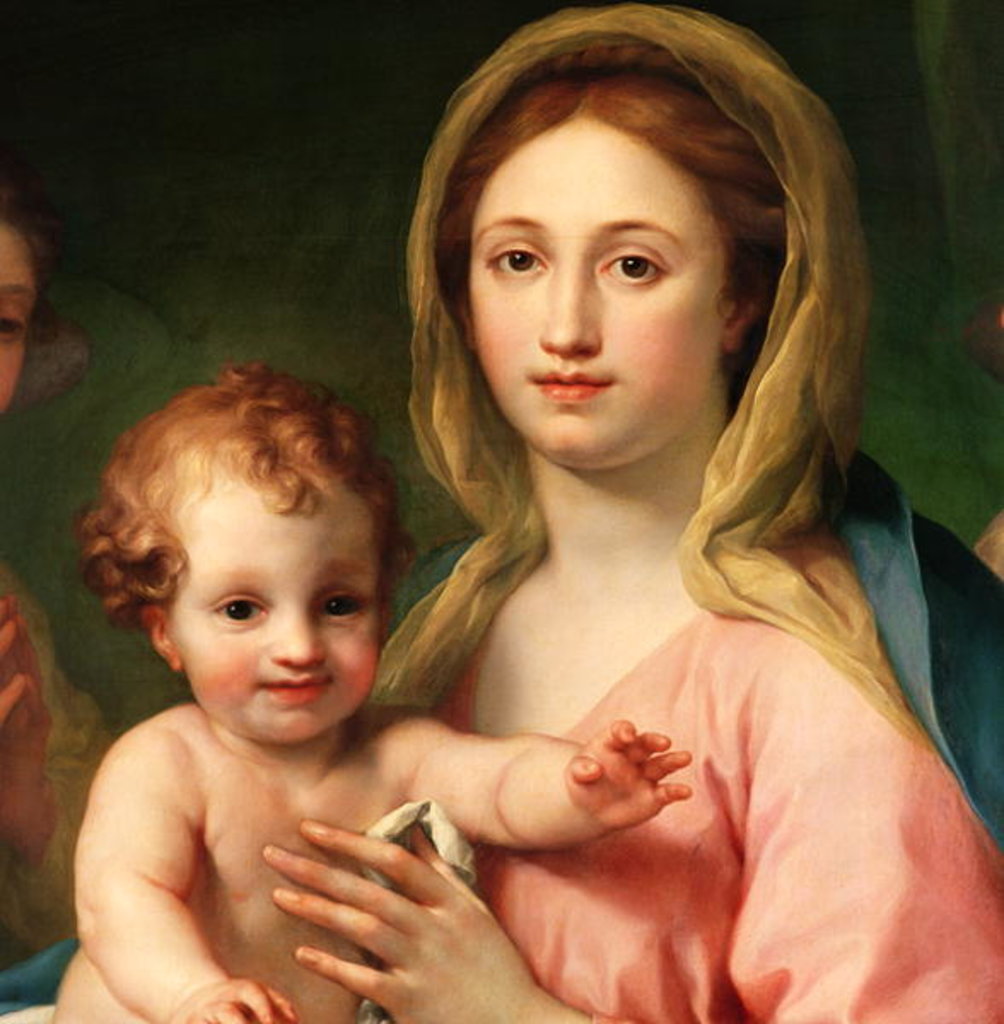 Detail of Madonna and Child with Two Angels, 1770-73 by Anton Raphael Mengs
