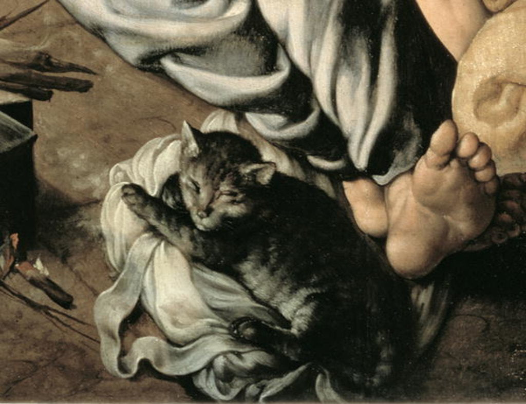Detail of The Holy Family around a Fire, c.1532-33 by Jan Cornelisz Vermeyen