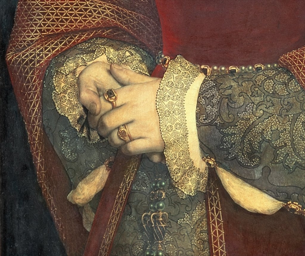 Detail of Portrait of Jane Seymour, 1536 by Hans Holbein the Younger