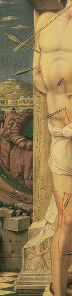 Detail of St. Sebastian, c.1459 by Andrea Mantegna