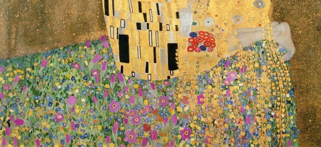 Detail of The Kiss, 1907-08 by Gustav Klimt