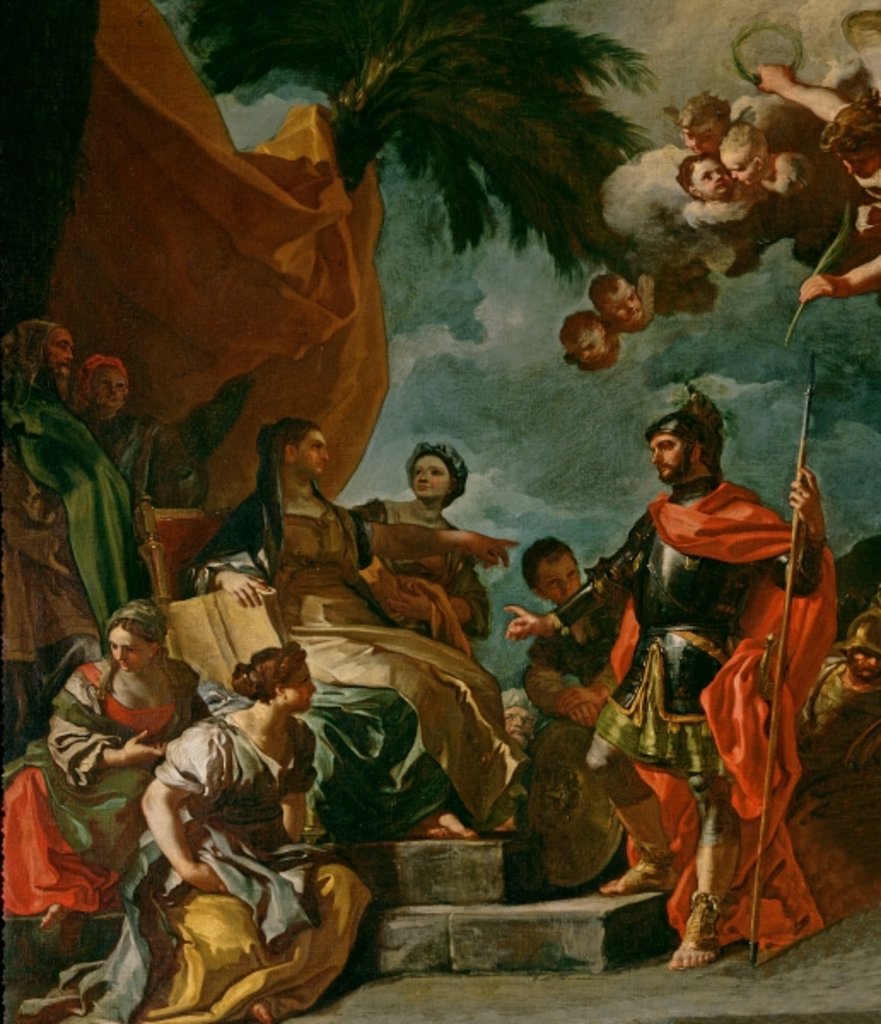 Detail of Barak and Deborah by Francesco Solimena