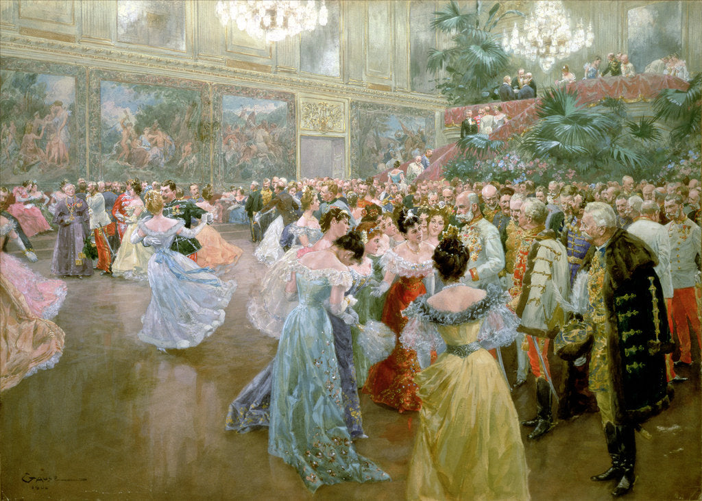 Detail of Court Ball at the Hofburg, 1900 by Wilhelm Gause