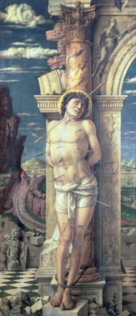 Detail of St. Sebastian, c.1459 by Andrea Mantegna
