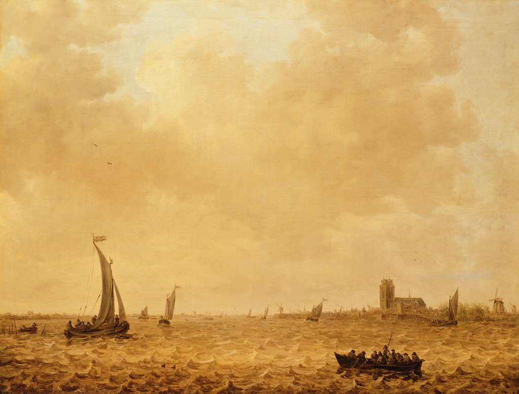 Detail of View of the Old Maas, Dordrecht by Jan Josephsz van Goyen