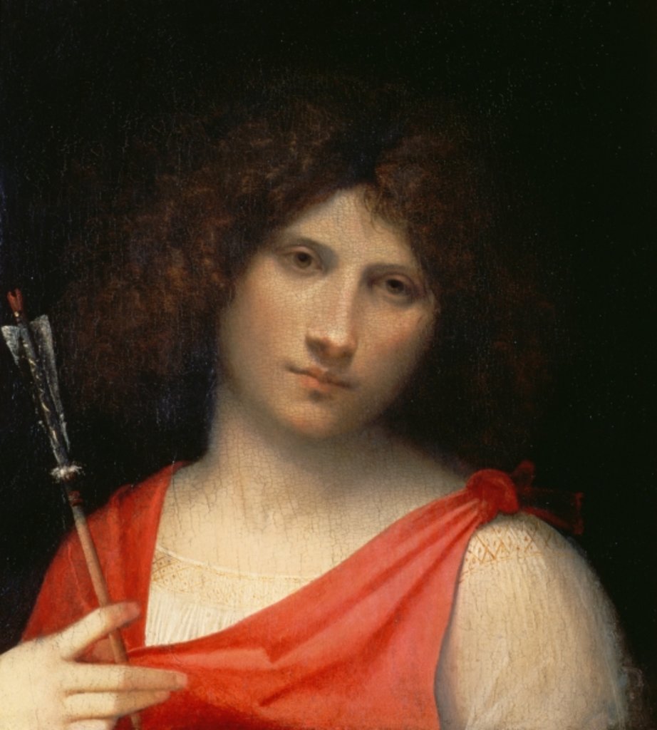 Detail of Youth holding an Arrow, c.1505 by Giorgione