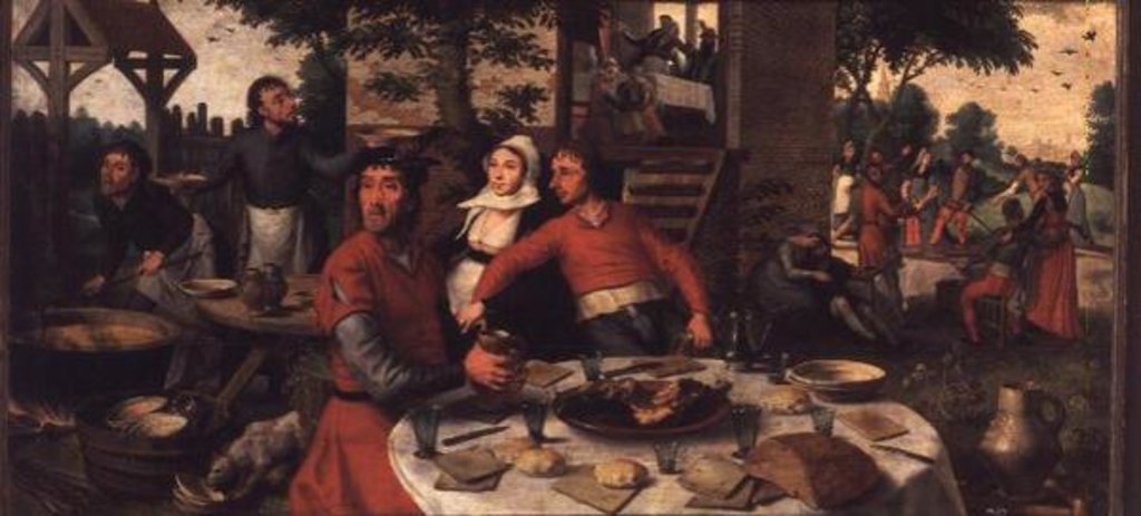 Detail of Peasant's Feast, 1550 by Pieter Aertsen