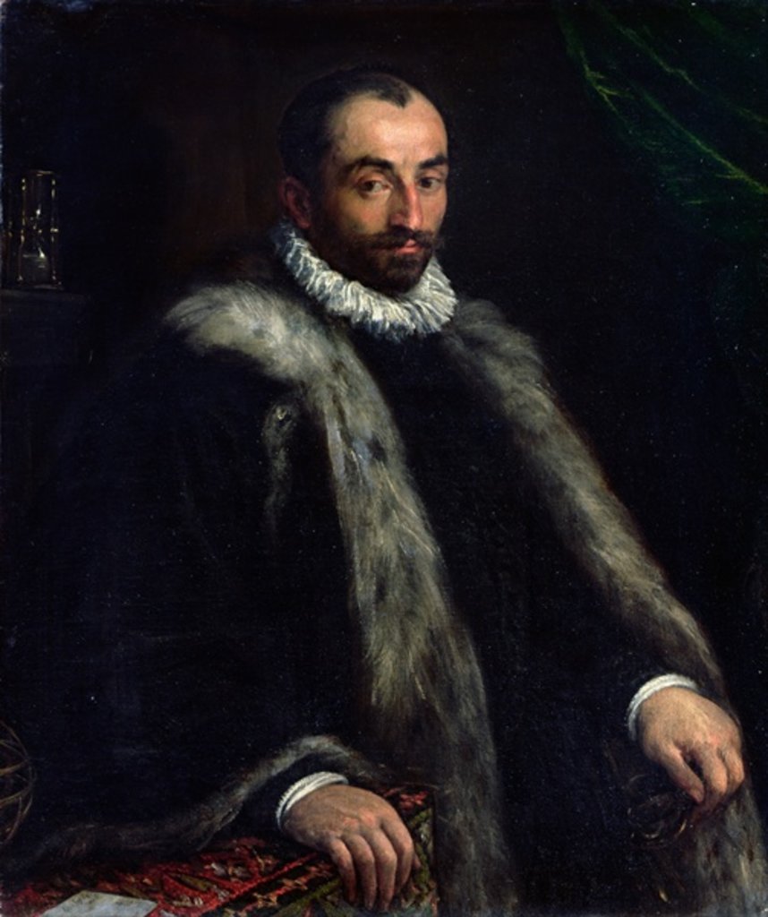 Detail of The Bearded Man, c.1580 by Francesco Bassano