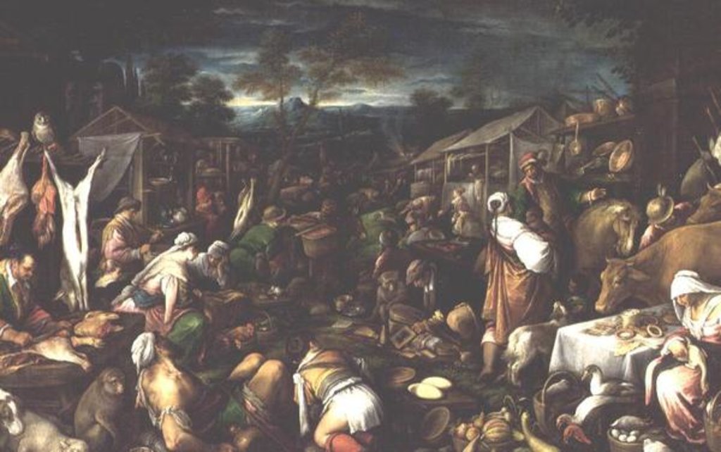 Detail of Annual Fair, c.1580-1585 by Francesco Bassano