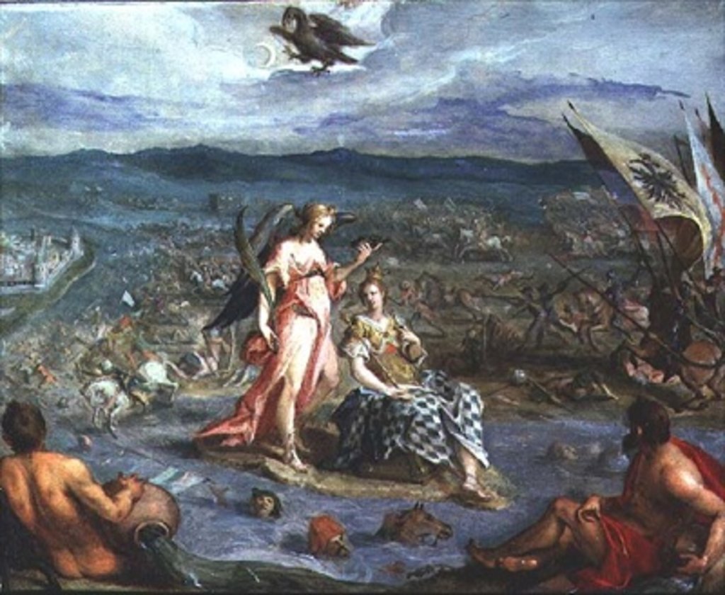 Detail of Allegory of The Turkish Wars: The Battle of Sissek 1593 by Johann or Hans von Aachen