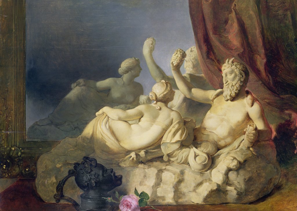 Detail of Pan and a Nymph by Peter Fendi