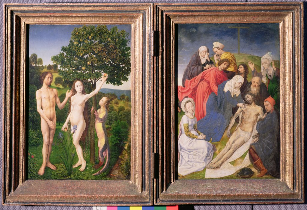 Detail of Diptych of The Fall of Man and The Redemption, after 1479 by Hugo van der Goes