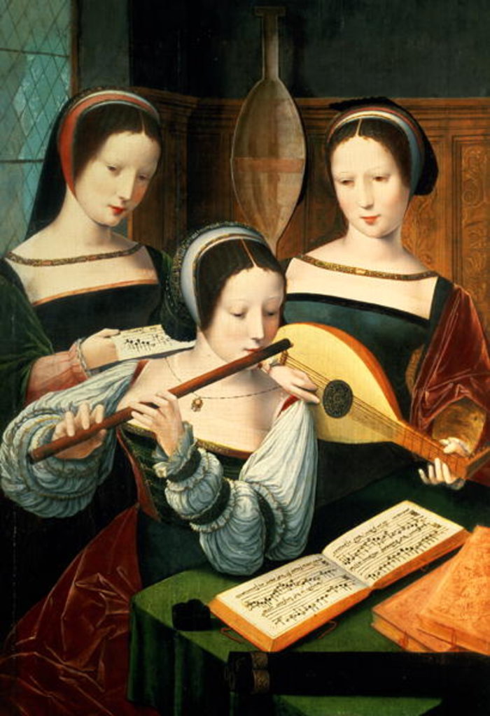 Detail of The Concert by Master of Female Half Lengths
