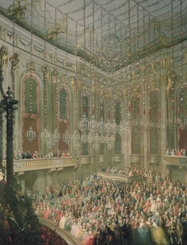 Detail of Concert in the Redoutensaal on the occasion of the wedding of Joseph II and Isabella of Parma, 6th October 1760 by Martin van Mytens or Meytens