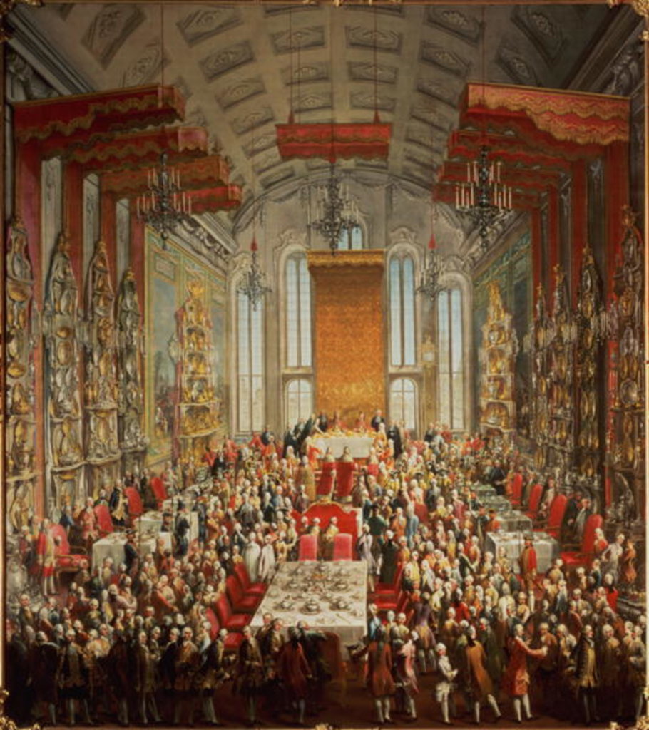 Detail of Coronation Banquet of Joseph II in Frankfurt, 1764 by Martin van Mytens or Meytens