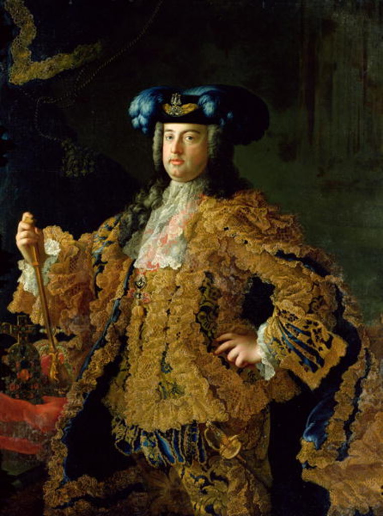 Detail of Francis I Holy Roman Emperor and husband of Empress Maria Theresa of Austria, by Martin van Mytens or Meytens