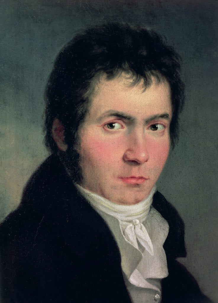 Detail of Ludwig van Beethoven, 1804 by Willibrord Joseph Mahler or Maehler