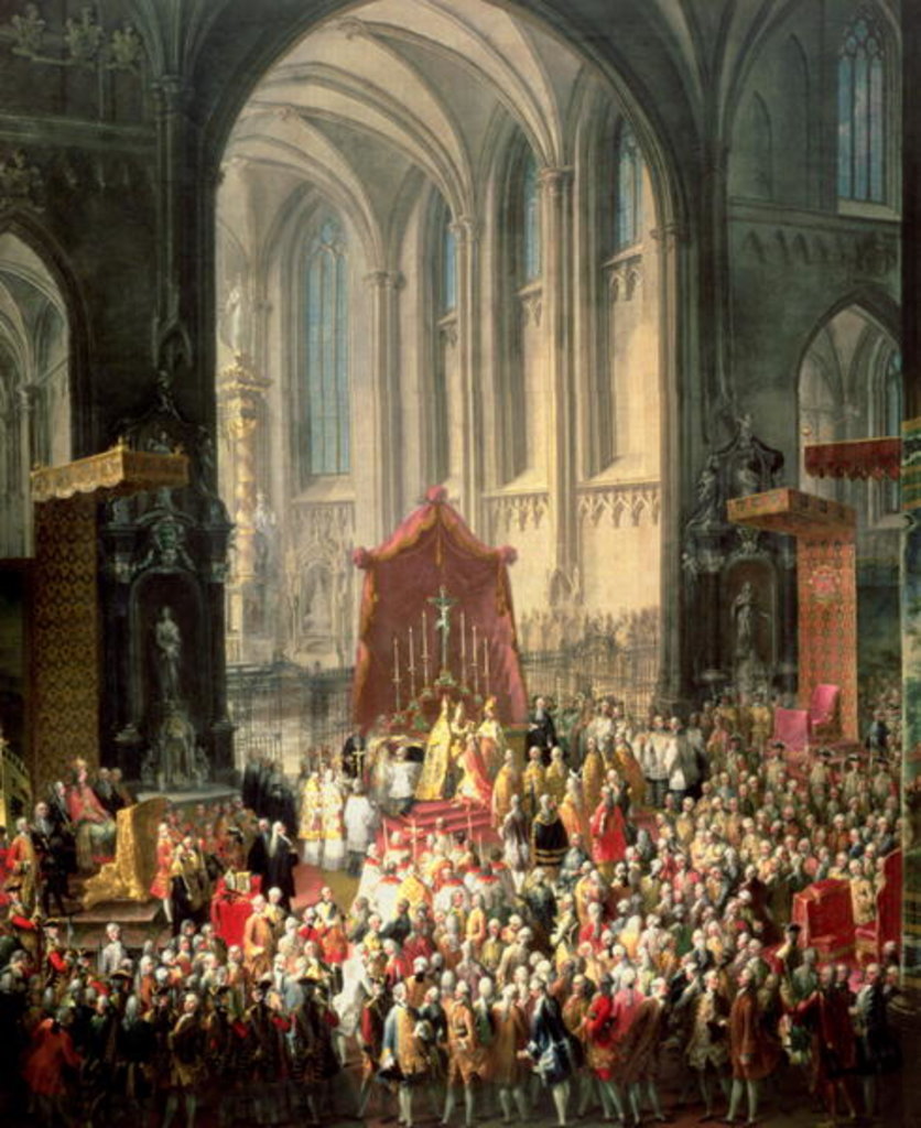 Detail of The Coronation of Joseph II as Emperor of Germany in Frankfurt Cathedral, 1764 by Martin van Mytens or Meytens
