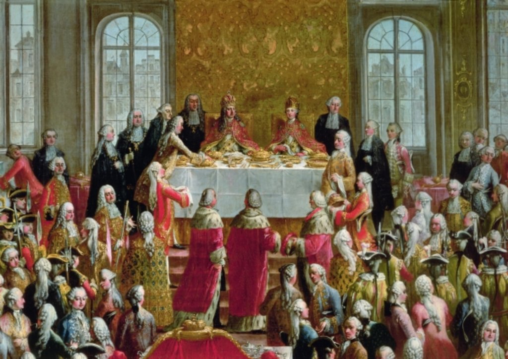 Detail of The Coronation Banquet of Joseph II, Emperor of Germany, 1764 by Martin van Mytens or Meytens