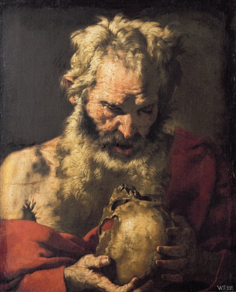 Detail of St. Jerome by Luca Giordano