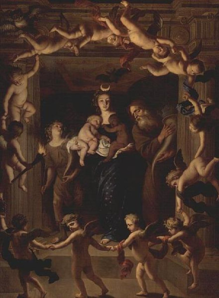 Detail of Allegory of Night by Jan van & Thys Peter Hoecke