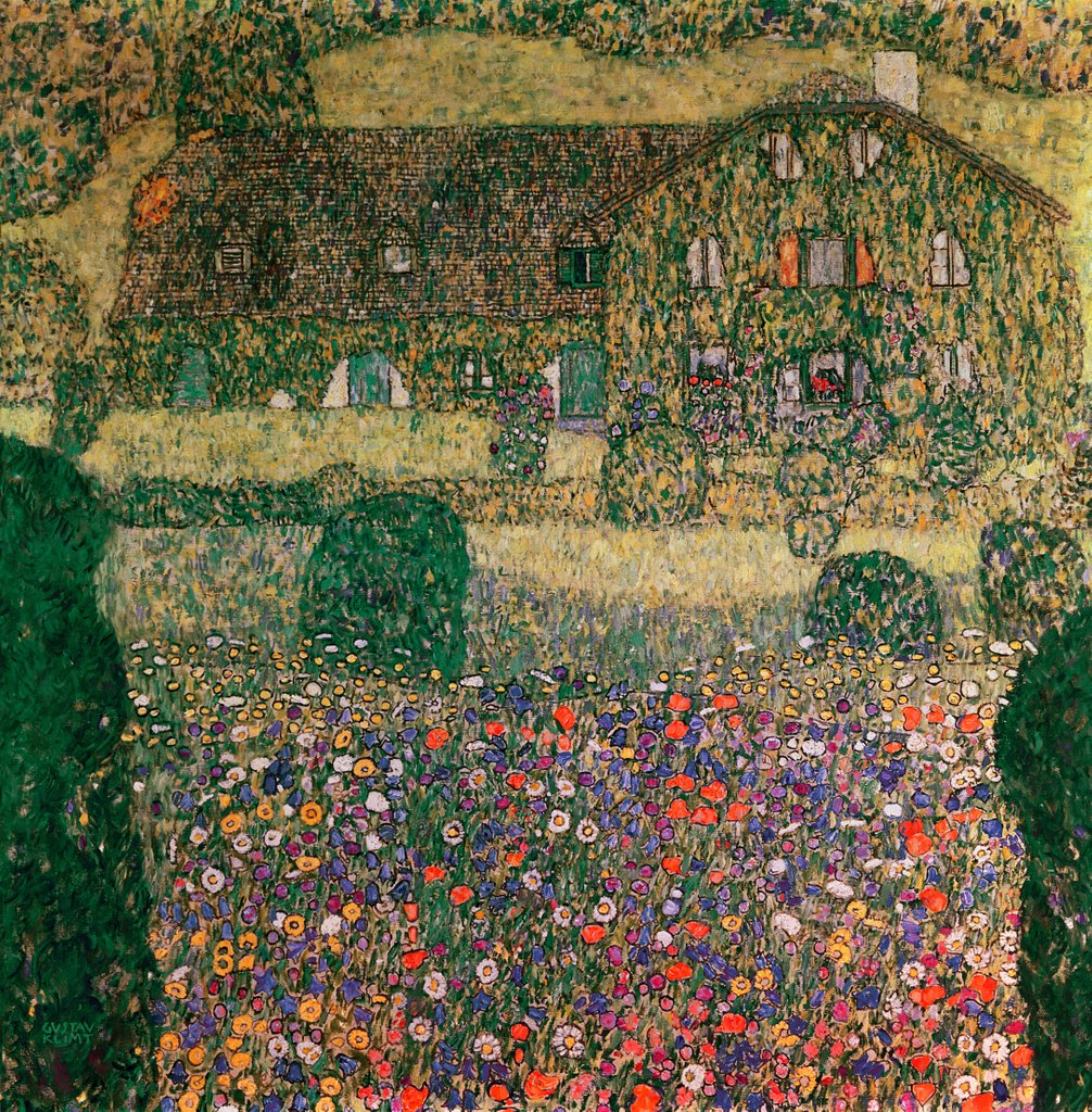 Detail of Country House by the Attersee, c.1914 by Gustav Klimt