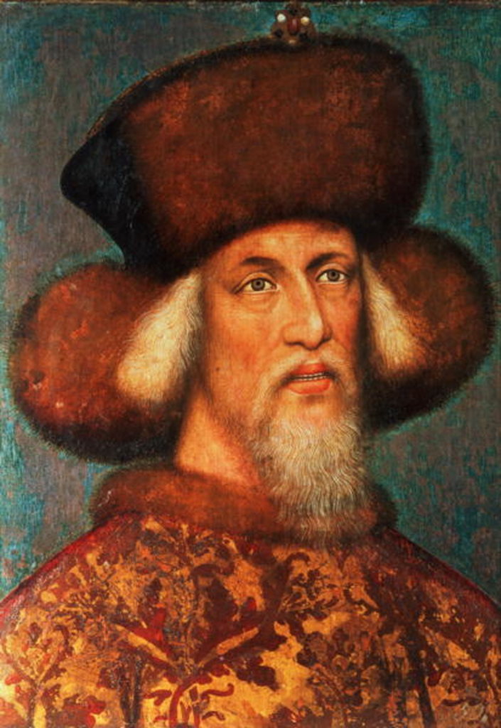 Detail of Emperor Sigismund, 1433 by Antonio Pisanello