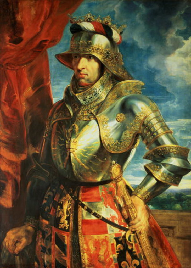 Detail of Maximilian I, 1518 by Peter Paul Rubens