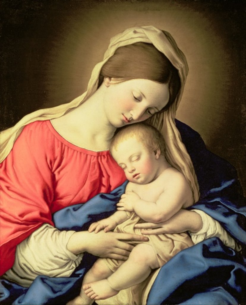 Detail of Madonna and Child by Il Sassoferrato