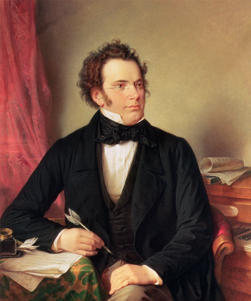 Detail of Franz Peter Schubert, 1825 by Wilhelm August Rieder