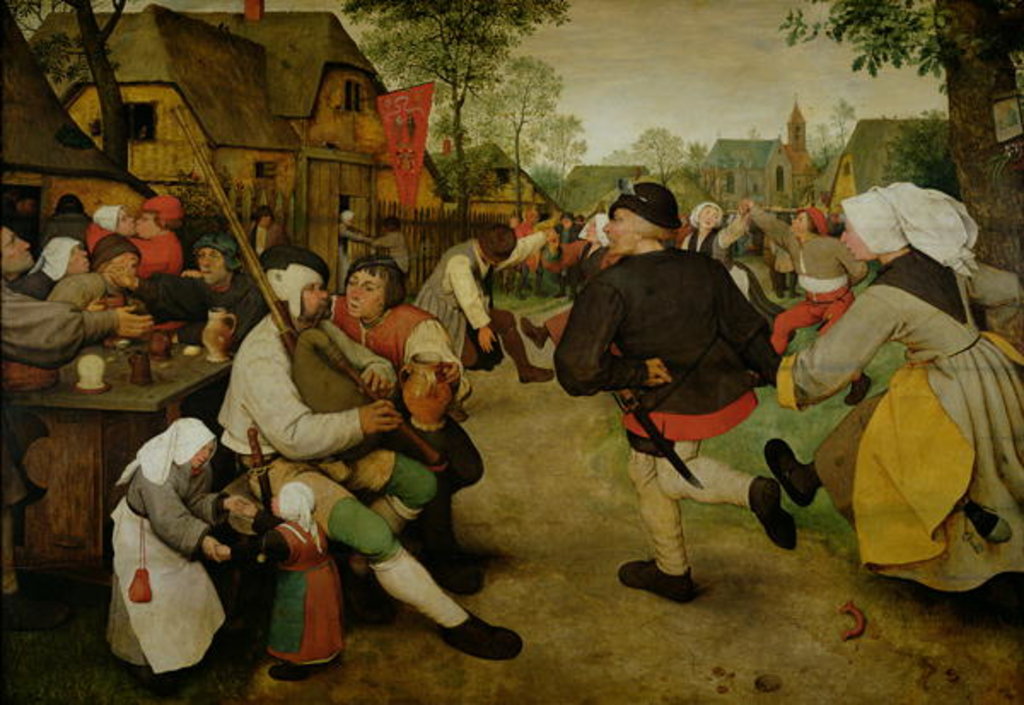 Detail of Peasant Dance, 1568 by Pieter the Elder Bruegel