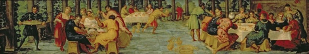 Detail of King Belshazzar's Banquet, c.1543/44 by Jacopo Robusti Tintoretto