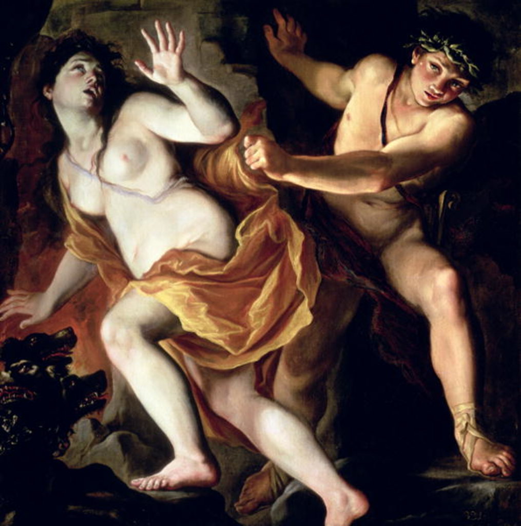 Detail of Orpheus and Eurydice, 1695-1705 by Giovanni Antonio Burrini or Burino