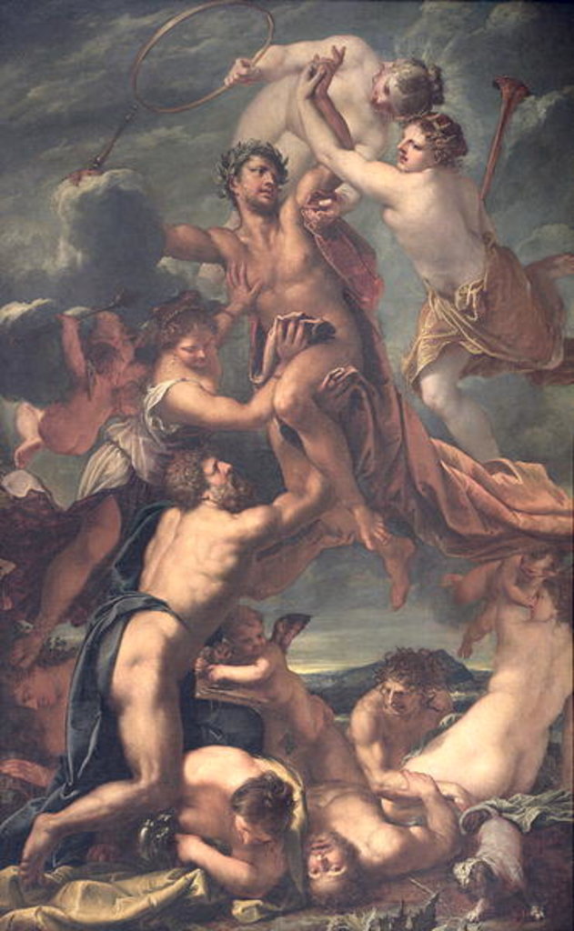 Detail of Apotheosis of Emperor Leopold I of Austria, 1658-59 by Pietro Liberi