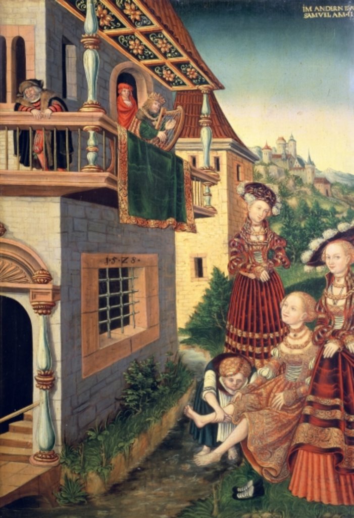 Detail of David and Bathsheba, 1528 by Wolfgang Krodel