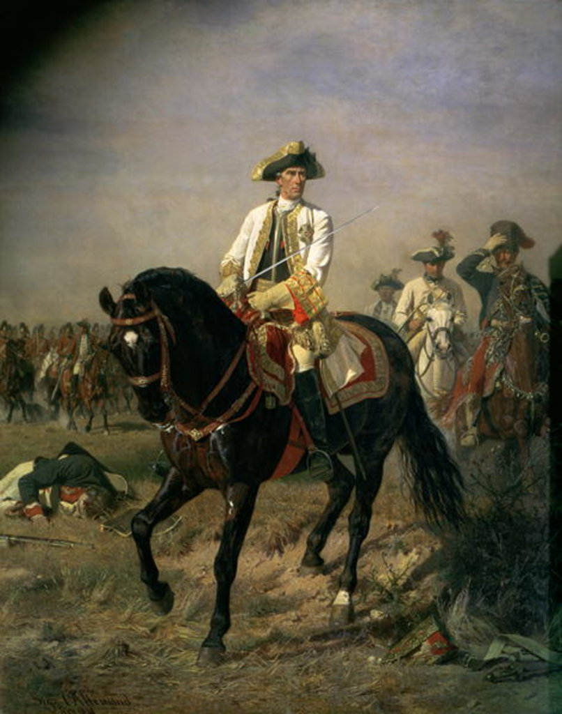Detail of Field Marshal Baron Ernst von Laudon, General in the Seven Years' War and War of Bavarian Succession by Siegmund L'Allemand