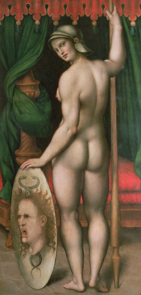 Detail of Pallas Athena by Fontainebleau School