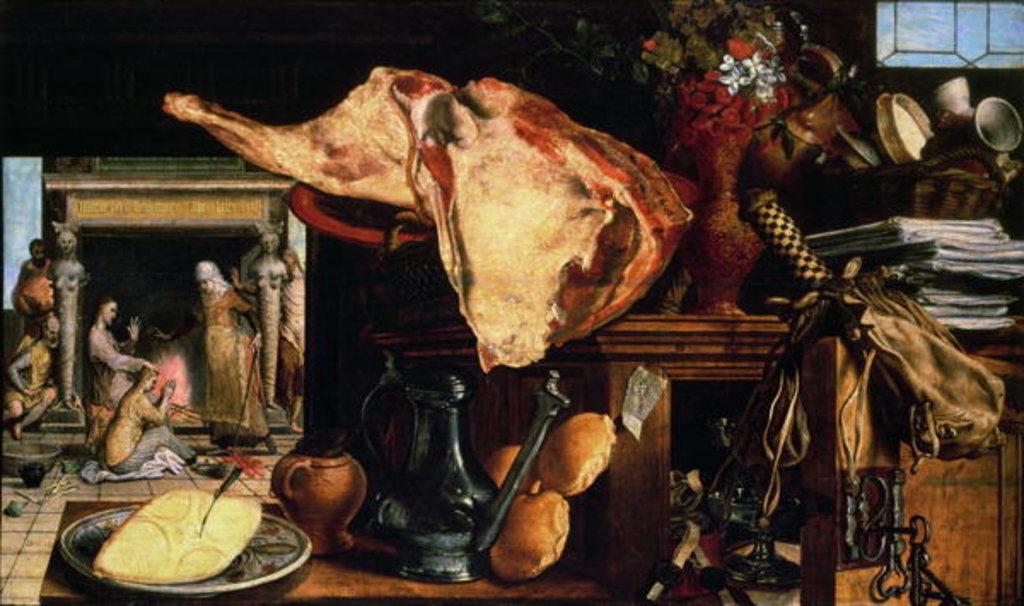 Detail of Vanitas still life, 1552 by Pieter Aertsen