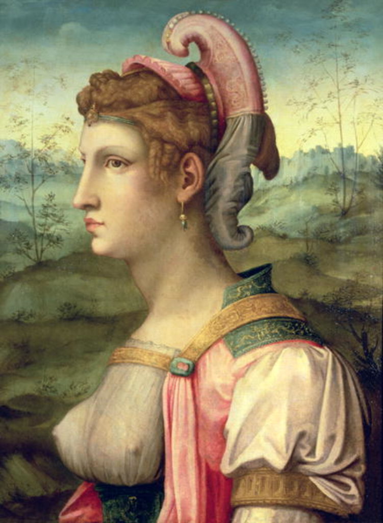 Detail of Sibyl, c.1540 by Francesco Ubertini Verdi Bachiacca